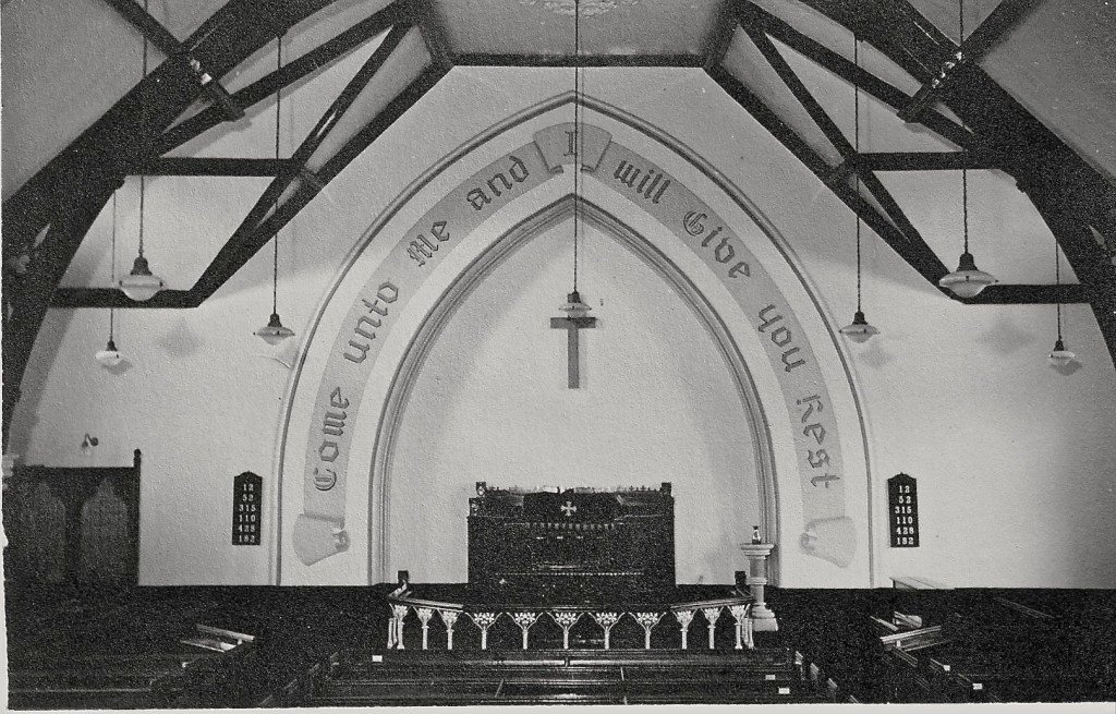 1940 Alter at Burscough Methodist church